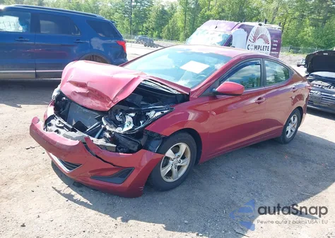 2014 Hyundai Elantra Se from USA, damaged, VIN 5NPDH4AE3EH536043